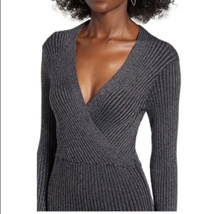 “Metallic Rib Minidress” by Row A on Nordstrom